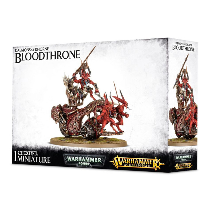 Rendmaster, Herald of Khorne on Blood Throne - ESERCITI DEL CAOS