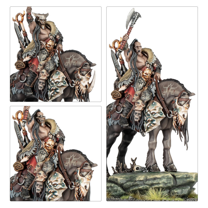 AGE OF SIGMAR - Chef de Guerre Noir-serment sur Destrier