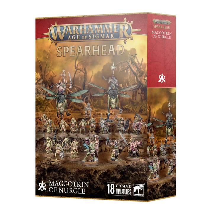 Una selezione di unità chiave dei Larvoidi di Nurgle, inclusi barcollanti Untori - START COLLECTING