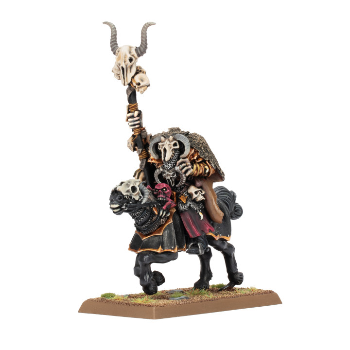 WARRIORS OF CHAOS - Sorcier du Chaos sur Destrier du Chaos