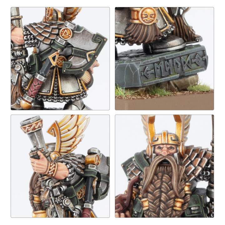 Dwarf Thane with Handgun on Oathstone - DWARFEN