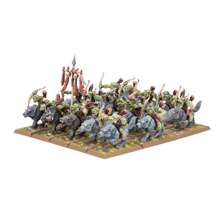 FIGURINES - Bandes de Gobelins sur Loups