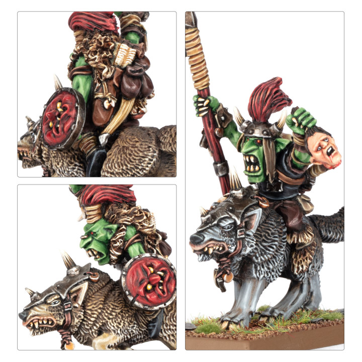 Goblin Wolf Rider Bosses - Orc et Gobelins