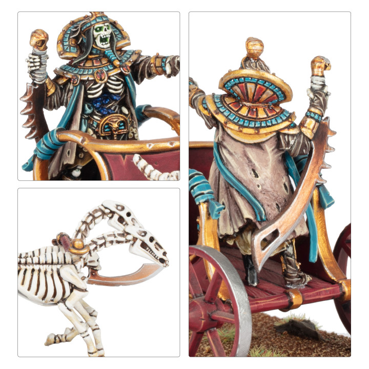 Tomb King on Chariot - Toms kings of Khemri