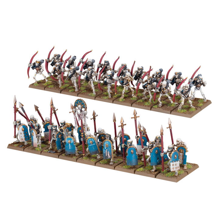 FIGURINES - Guerriers/Archers Squelettes des Rois des Tombes