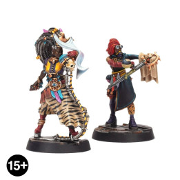 Escher Shivver & Apprentice Clan Chymist - NECROMUNDA