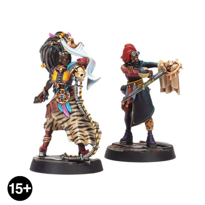 Escher Shivver & Apprentice Clan Chymist - NECROMUNDA