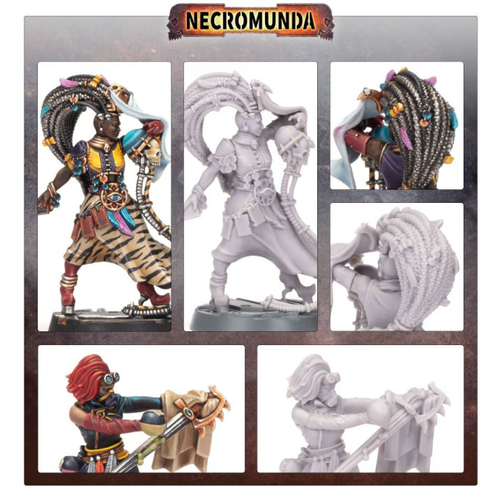 Escher Shivver & Apprentice Clan Chymist - NECROMUNDA