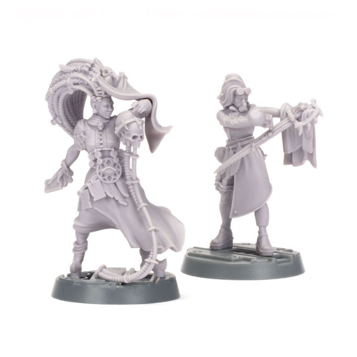 Escher Shivver & Apprentice Clan Chymist - NECROMUNDA