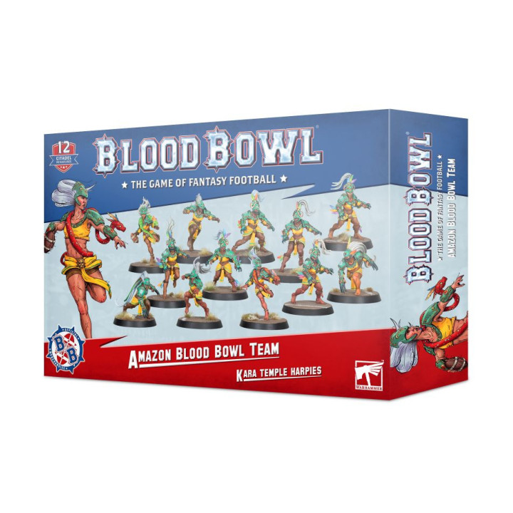 FIGURINES - Équipe d'Amazones pour Blood Bowl : Kara Temple Harpies
