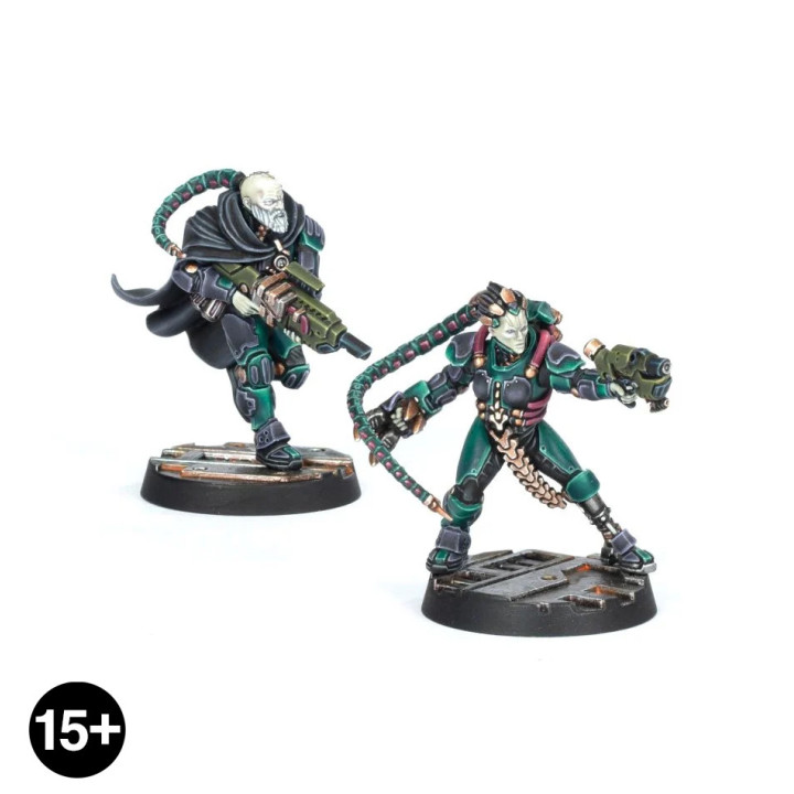 Van Saar Champions in Mesh and Flak Armour - NECROMUNDA