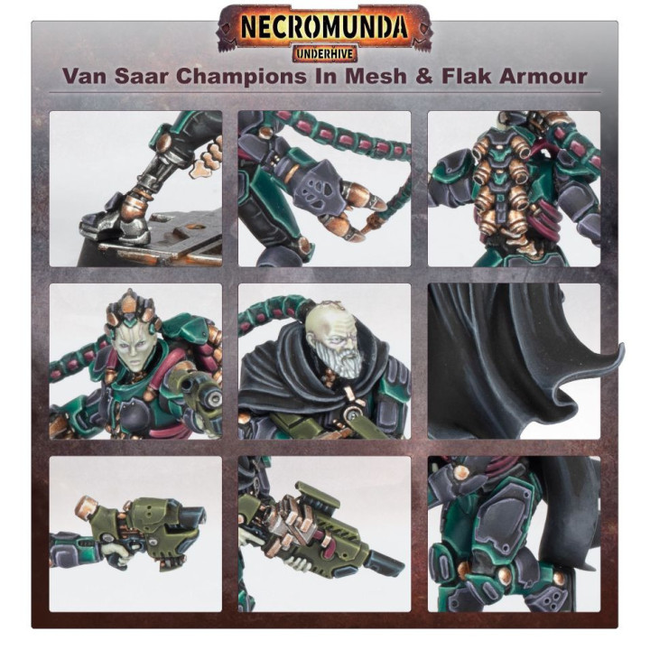 Van Saar Champions in Mesh and Flak Armour - NECROMUNDA