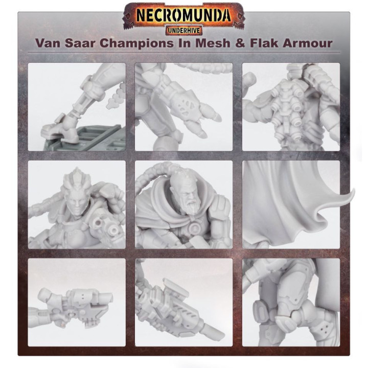 Van Saar Champions in Mesh and Flak Armour - NECROMUNDA