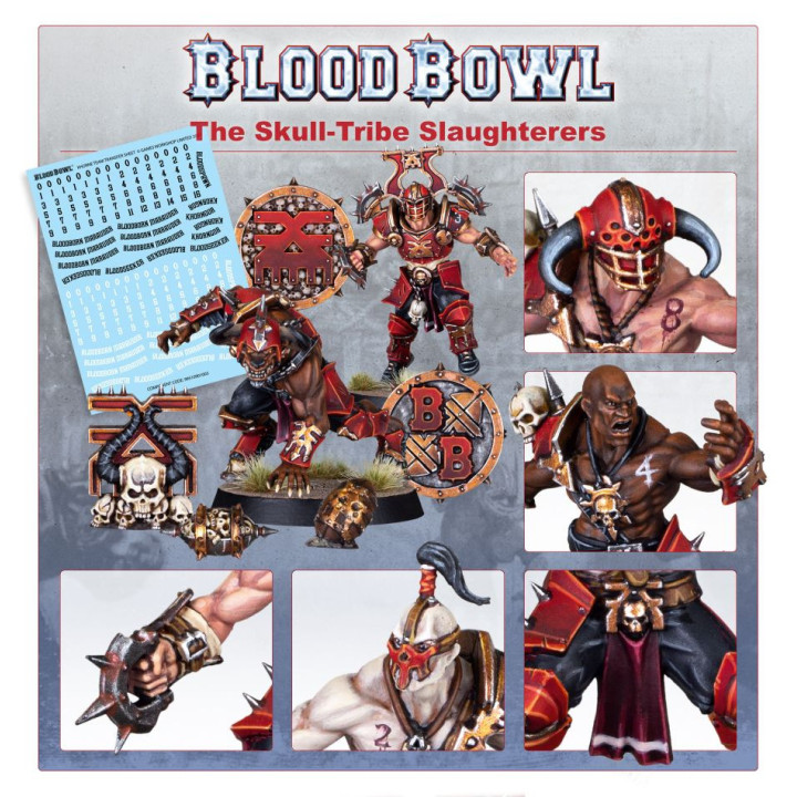 Khorne Blood Bowl Team - Skull-tribe Slaughterers - MINIS