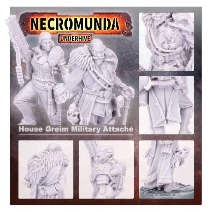 NECROMUNDA - House Greim Military Attaché