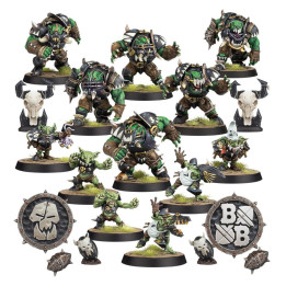 FIGURINES - Équipe d'Orques Noirs pour Blood Bowl: les Thunder Valley Greenskins
