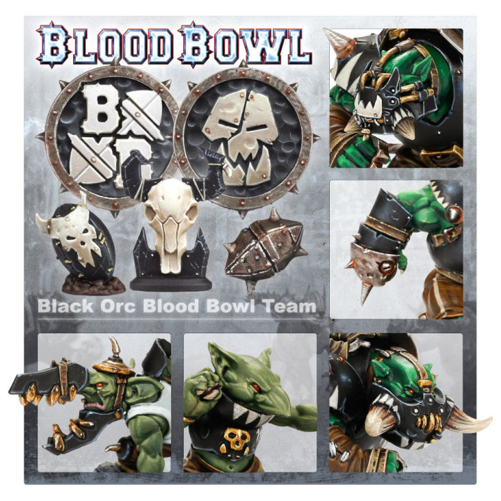 Black-Orc-Team für Blood Bowl: Die Thunder Valley Greenskins - FIGURINEN