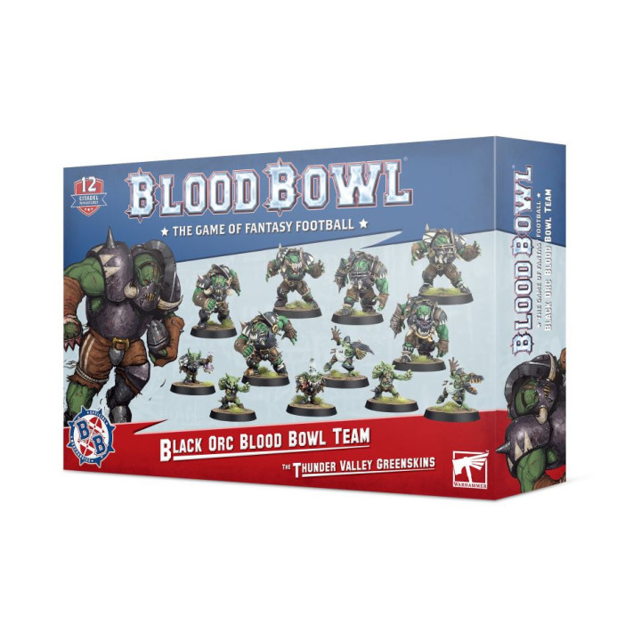 Black-Orc-Team für Blood Bowl: Die Thunder Valley Greenskins - FIGURINEN