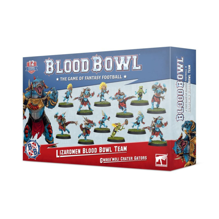 FIGURINES - Équipe de Blood Bowl d'Hommes-lézards: Gwaka'moli Crater Gators