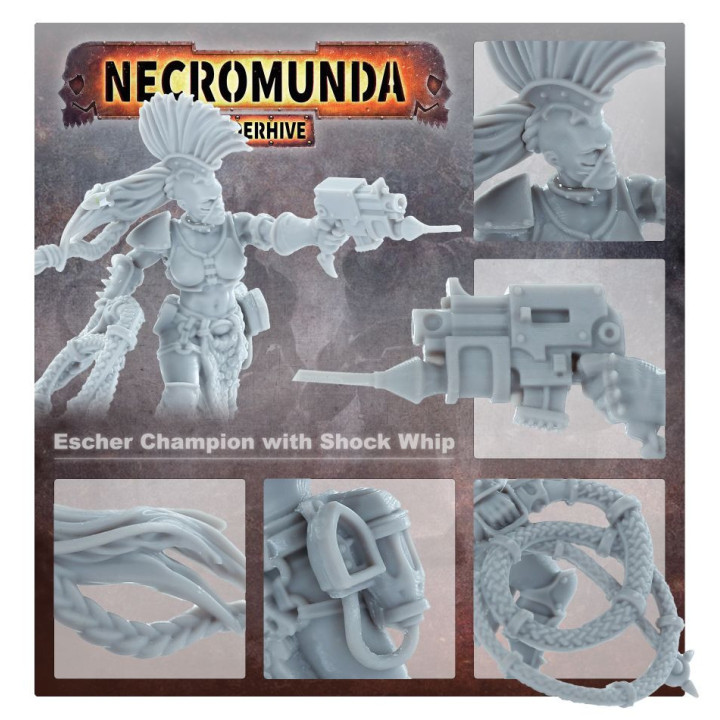NECROMUNDA - Escher Champion with Shock Whip