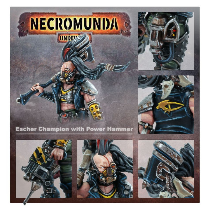 NECROMUNDA - Escher Champion with Power Hammer