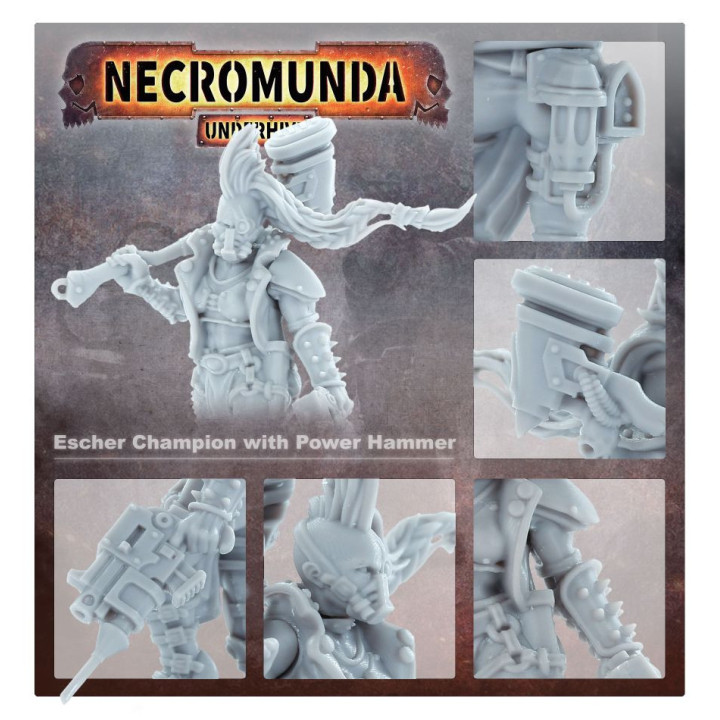 NECROMUNDA - Escher Champion with Power Hammer