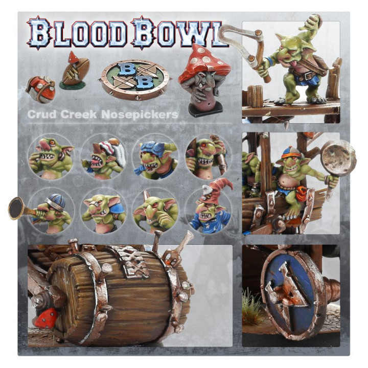 BLOOD BOWL - Équipe de Blood Bowl de Snotlings: Crud Creek Nosepickers