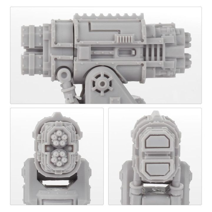 Adeptus Titanicus Warlord Battle Titan Paired Vulcan Mega-bolters - ADEPTUS TITANICUS