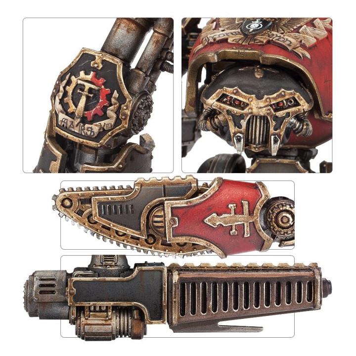 Reaver Titan Weapons: Melta Cannon, Chainfist, Volcano Cannon and Turbo Laser - TITANICUS ADEPTUS