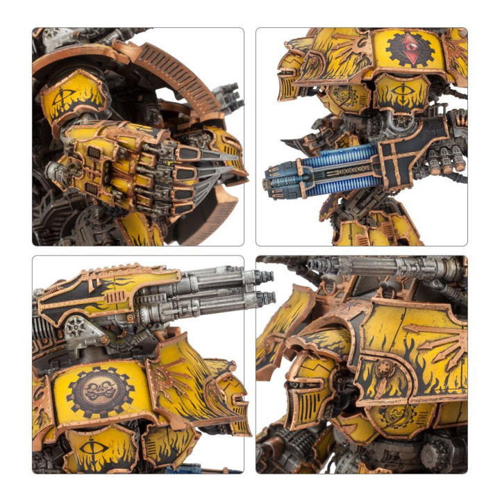 Armi del Warlord Titan: Plasma Annihilators, Laser Blasters e Power Claw - ADEPTUS TITANICUS