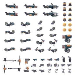NECROMUNDA - Armes & Améliorations des Ironhead Squat Prospectors