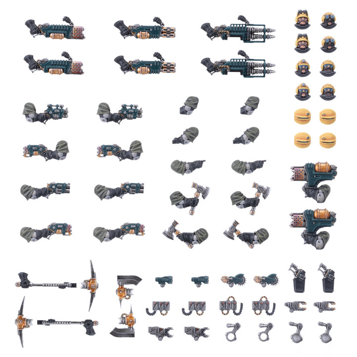 Ironhead Squat Prospectors Weapons & Upgrades - NECROMUNDA