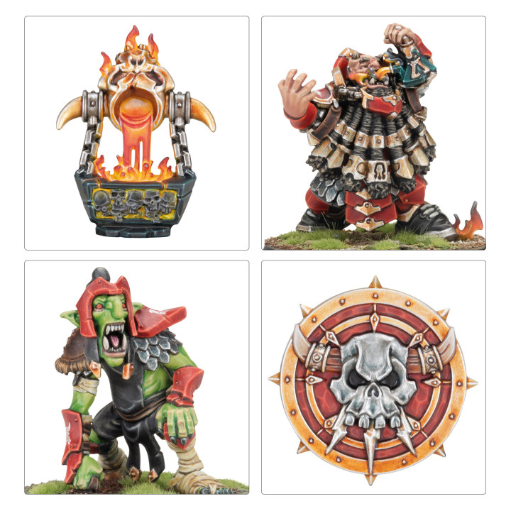 Chaos Dwarf Blood Bowl Team: The Zharr-Naggrund Ziggurats - MINIS