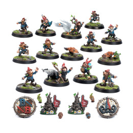 FIGURINES - Équipe de Gnomes pour Blood Bowl: les Glimdwarrow Groundhogs