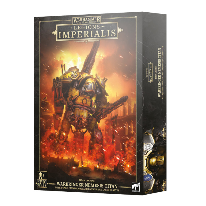 Legions Imperialis: Warbringer Nemesis Titan with Quake Cannon, Volcano Cannon, and Laser Blaster - MINIS