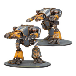 Legions Imperialis: Warhound Scout Titans mit Turbo-Laser Destructors und Vulcan Mega-Bolters - FIGURINEN