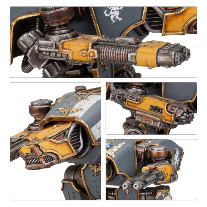 Legions Imperialis: Warhound Scout Titans con Turbo-laser Destructors e Vulcan Mega-Bolters - FIGURE