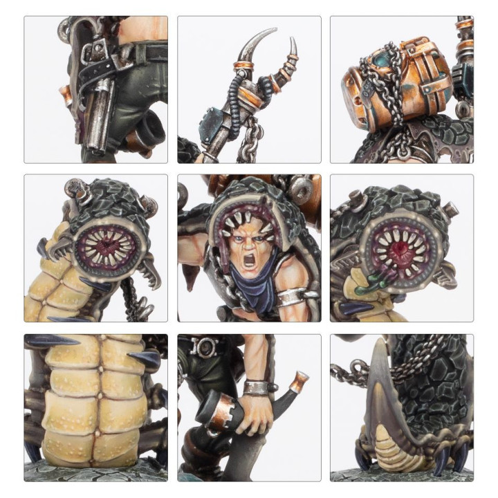 Outland Beastmaster with Millisaurs - NECROMUNDA