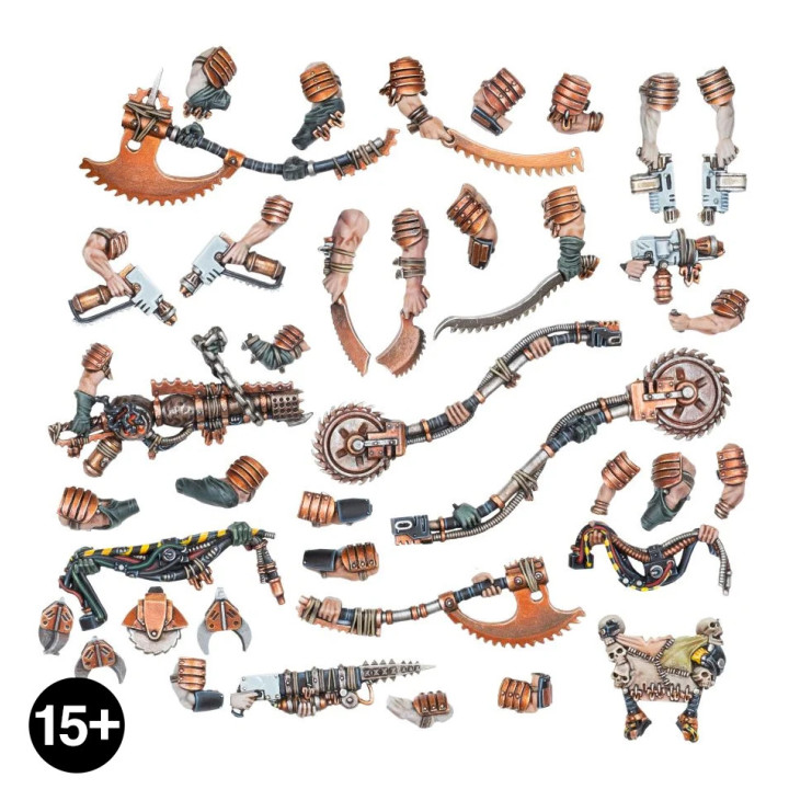 Corpse Grinder Cult Weapons Set - NECROMUNDA