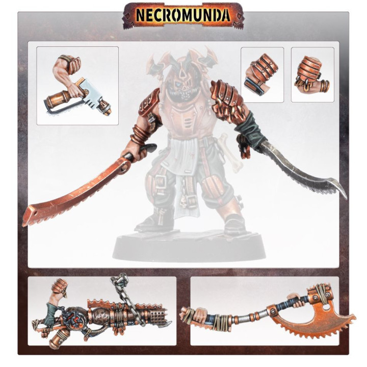 Corpse Grinder Cult Weapons Set - NECROMUNDA