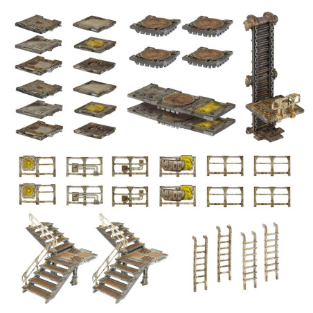 Necromunda piattaforme e scale della Zone Mortalis