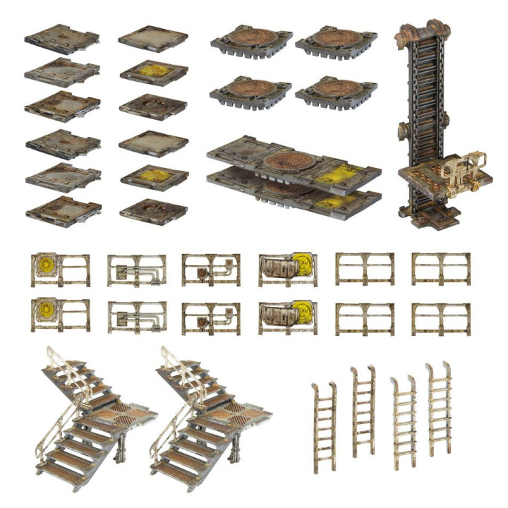 NECROMUNDA - Necromunda: plates-formes et escaliers de Zone Mortalis