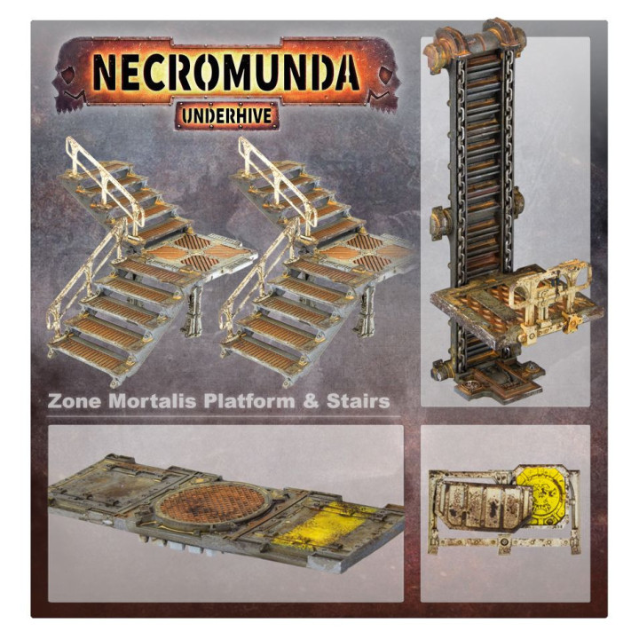 Necromunda Zone Mortalis Platforms and Stairs - NECROMUNDA
