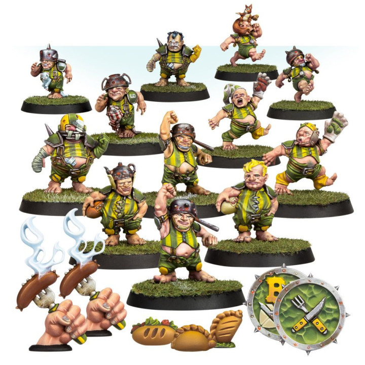 Blood Bowl - Team Halfling: Greenfield Grasshuggers - FIGURE
