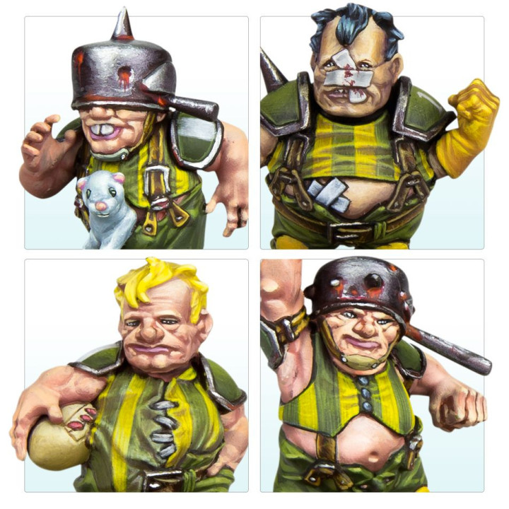 FIGURINES - Équipe de Blood Bowl de Halflings: Greenfield Grasshuggers