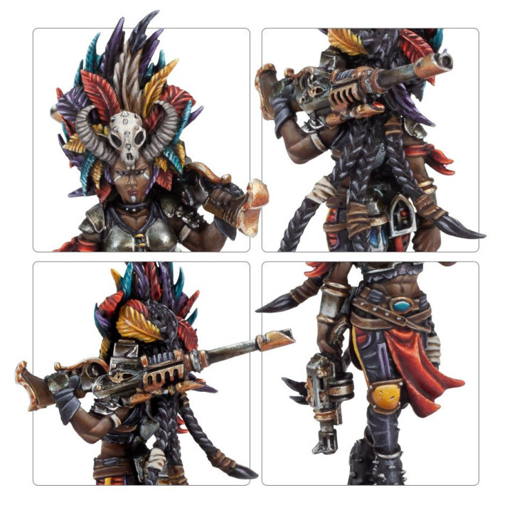 Kria the Huntress, House Escher Bounty Hunter - NECROMUNDA