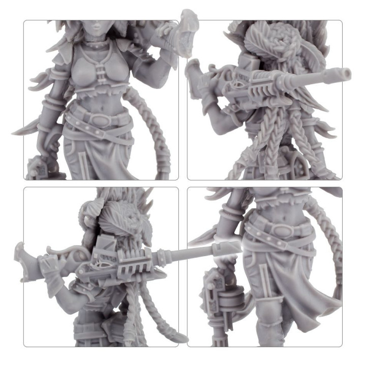 Kria the Huntress, House Escher Bounty Hunter - NECROMUNDA