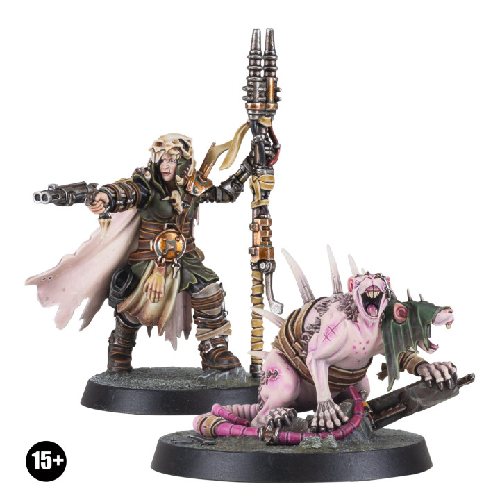Outland Beastmaster mit Wasteland Giant Rat - NECROMUNDA