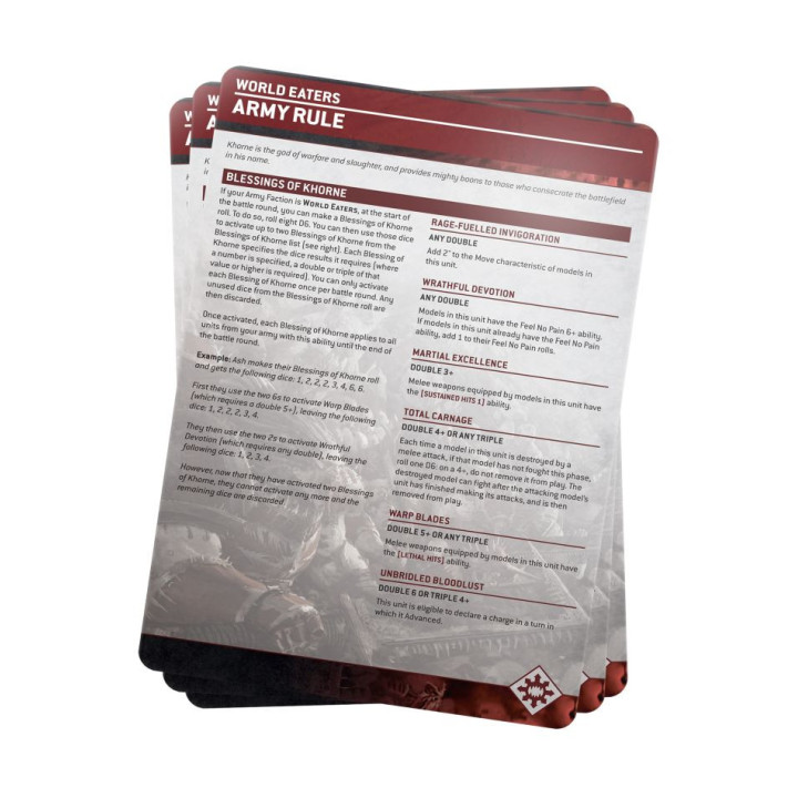 Index: World Eaters (Deutsch) - INDEX CARDS