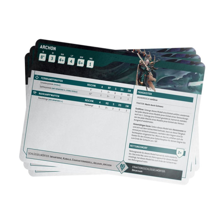 INDEX CARDS - Index: Drukhari (Deutsch)
